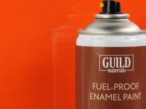 Guild Lane Chroma Enamel Fuelproof Paint Gloss Orange (400ml Aerosol)