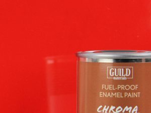 Guild Lane Chroma Enamel Fuelproof Paint Gloss Red (125ml Tin)