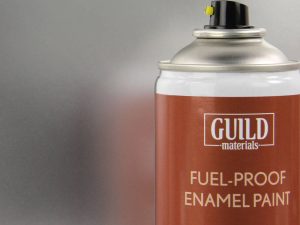 Guild Lane Chroma Enamel Fuelproof Paint Gloss Silver (400ml Aerosol)
