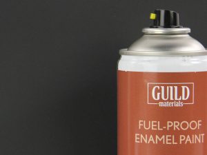 Guild Lane Chroma Enamel Fuelproof Paint Matt Black (400ml Aerosol)