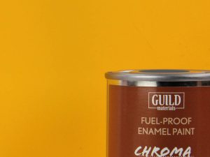 Guild Lane Chroma Enamel Fuelproof Paint Matt Cub Yellow (125ml Tin)
