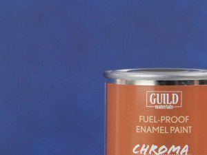 Guild Lane Chroma Enamel Fuelproof Paint Matt Dark Blue (125ml Tin)