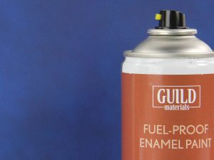 Guild Lane Chroma Enamel Fuelproof Paint Matt Dark Blue (400ml Aerosol)