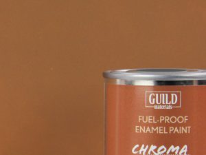 Guild Lane Chroma Enamel Fuelproof Paint Matt Dark Earth (125ml Tin)