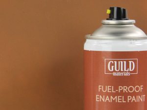 Guild Lane Chroma Enamel Fuelproof Paint Matt Dark Earth (400ml Aerosol)