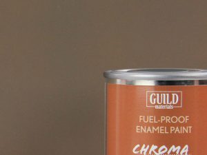 Guild Lane Chroma Enamel Fuelproof Paint Matt PC10 Dirty Brown (125ml Tin)