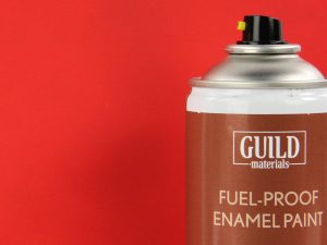 Guild Lane Chroma Enamel Fuelproof Paint Matt Red (400ml Aerosol)