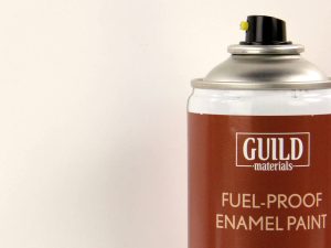 Guild Lane Chroma Enamel Fuelproof Paint Matt White (400ml Aerosol)
