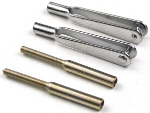 JP Chrome M2 Clevis Quicklink & Threaded Coupler (2 pcs)