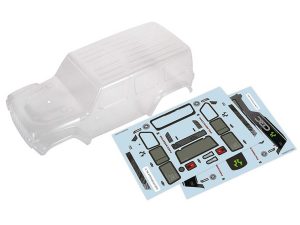 Axial Clear Body, Precut: SCX24 Jeep Wrangler JLU