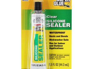 Super Glue Clear Silicone Sealer (1.5fl oz, 44.3ml)