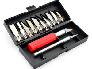 CML HOBBYIST KNIFE SET - 2 KNIFE HANDLES, 12 BLADES