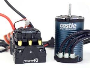 Castle Creations COBRA 10, 6S MAX, 8A PEAK BEC W/1406-2850KV SENSORED MOTOR