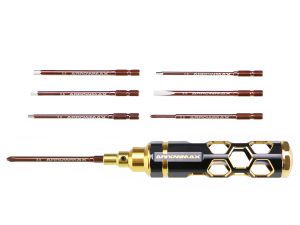 Arrowmax Combo Quick Drive Tip Caddy 7pcs Blk Golden