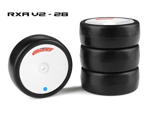 CORALLY ATTACK RXA V2 RUBBER TYRES 1/10 EP TOURING 28 SHORE ASPHALT 4PCS