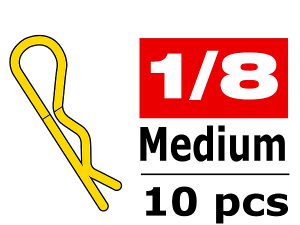 CORALLY BODY CLIPS 45 BENT MEDIUM GOLD 10 PCS