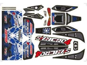 CORALLY BODY DECAL SHEET SYNCRO PRECUT BLUE COLOUR