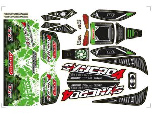 CORALLY BODY DECAL SHEET SYNCRO PRECUT GREEN COLOUR