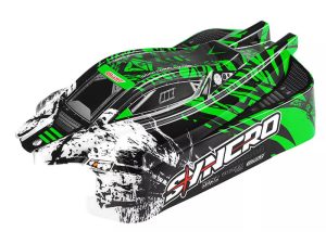 CORALLY POLYCARBONATE BODY SYNCRO PAINTED CUT DECALS GREEN COLOUR