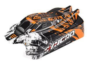 CORALLY POLYCARBONATE BODY SYNCRO PAINTED CUT DECALS ORANGE COLOUR