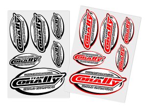 CORALLY SPONSOR STICKER SHEET CORALLY PRECUT 105X148MM 2 PCS