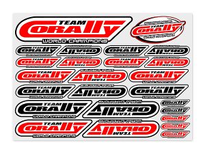 CORALLY SPONSOR STICKER SHEET CORALLY PRECUT 210X148MM 1 PC