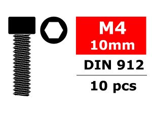 CORALLY STEEL SCREWS M4 X 10MM HEX SOCKET HEAD 10 PC