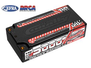 CORALLY VOLTAX 120C LIPO BATTERY 5000MAH 7.4V SHORTY 2S 4MM BULLIT