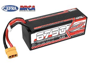 CORALLY VOLTAX 120C LIPO BATTERY 6750MAH 14.8V STICK 4S HARD WIRE XT90