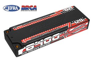 CORALLY VOLTAX 120C LIPO HV BATTERY 6400 MAH 7.6V LCG STICK 4mm Bullit