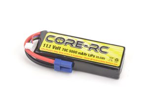 CORE RC 5000mAh 11.1V 3S 70C S/C LP LiPo EC5
