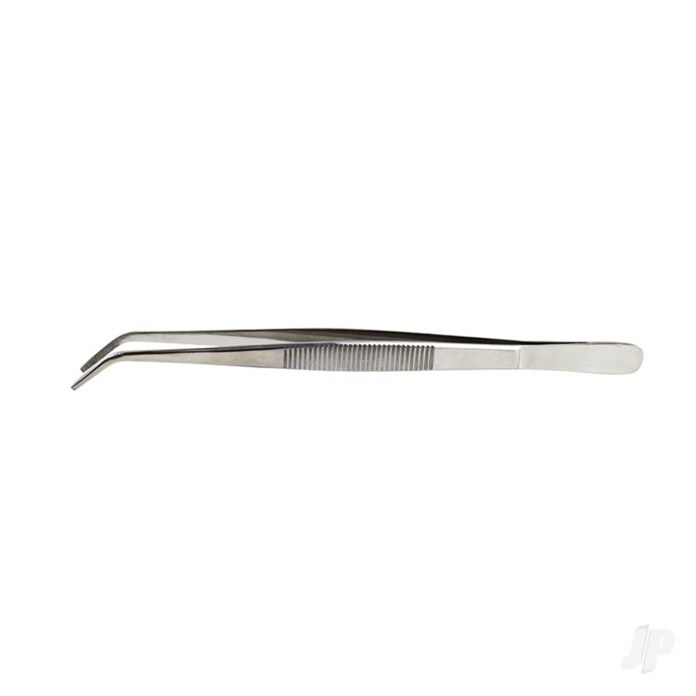 Curved Point Stainless Steel Tweezers, 6in (Carded) - Image 2