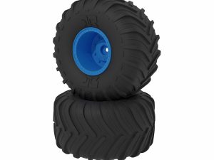 Arrma dBoots Chevron MT Tire Set, Glued, Blue