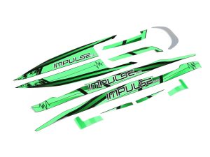 Pro Boat Decal Set Black/Green: Impulse 32