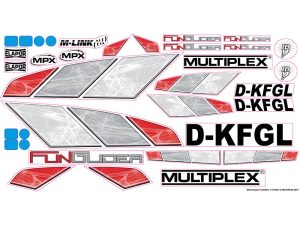 Multiplex Decal Set FunGlider 724801