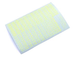 KYOSHO Decal Sheet Kyosho Shocks oil viscosities (Yellow)