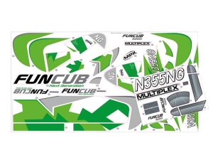 Multiplex Decal Sheets FUNCUB NG Green A And B