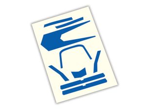 Traxxas Decals, high visibility, Blue