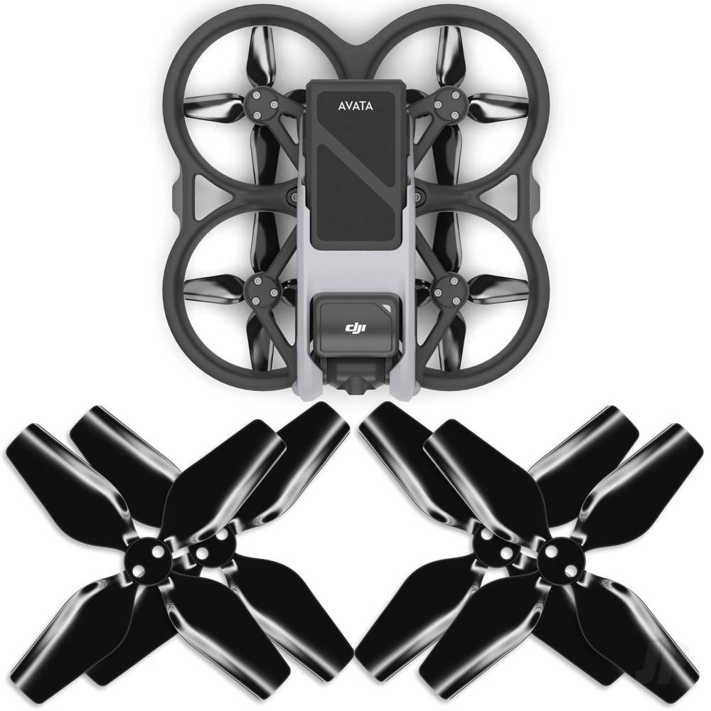 Master Airscrew DJI Avata 4-blade Upgrade Propeller Set - x4 Black - Image 2