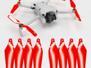 Master Airscrew DJI Mini 4 / 3 Pro SUPER STEALTH Upgrade Propellers - x4 Red