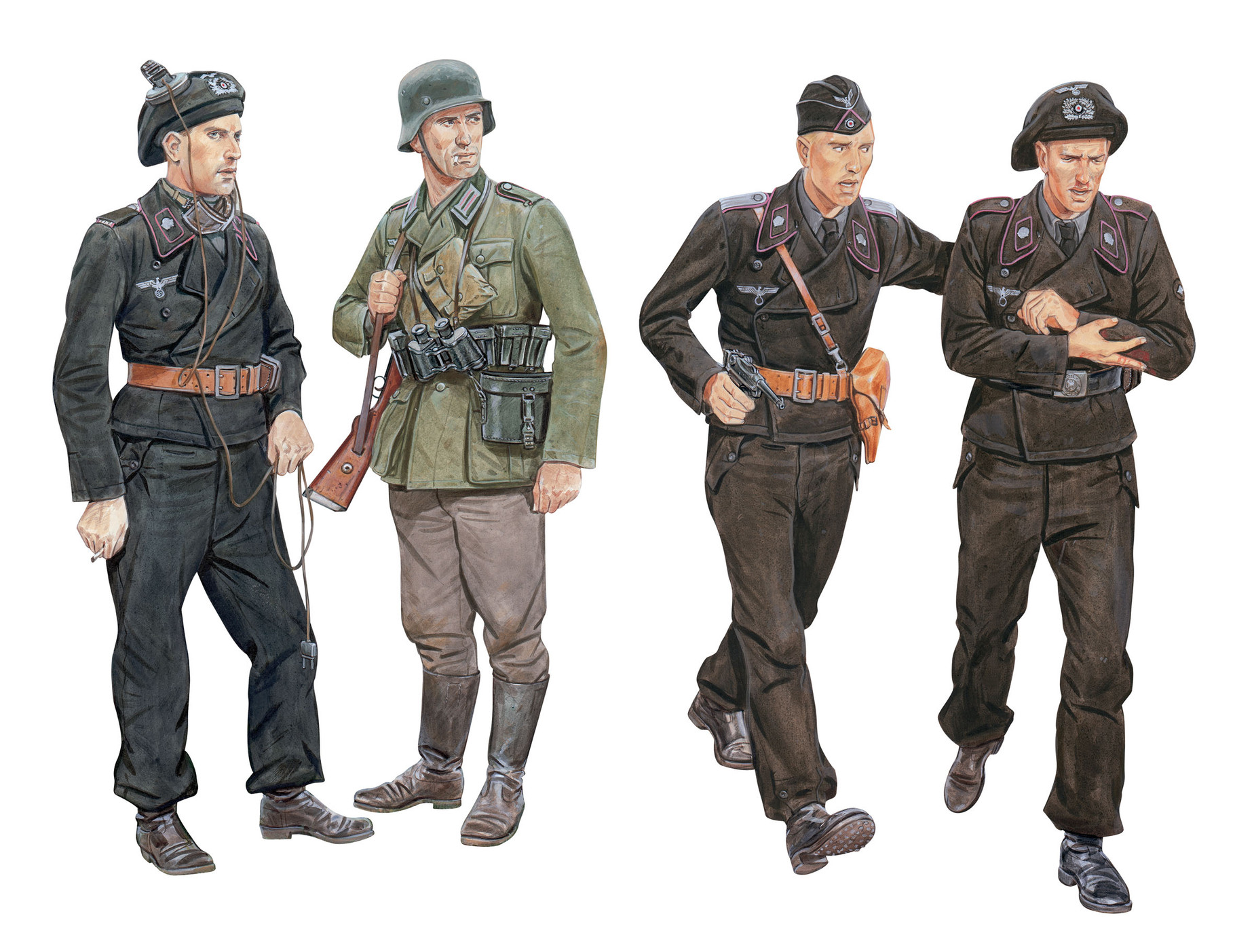 Dragon Ghost Division Tank Crew (Blitzkrieg 1940) 4 Figures
