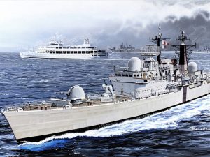 Dragon H.M.S. Sheffield Type 42 Destroyer (Falklands War)