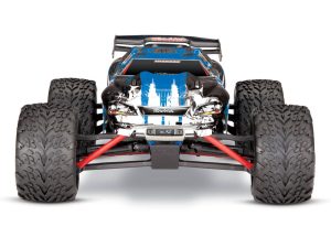 Traxxas E-Revo VXL 1:16 4X4 RTR Brushless Electric Racing Monster Truck, BlueX (+ TQi 2-ch, VXL-3m, Velineon 380, 6-Cell NiMH, 2A USB-C Charger)