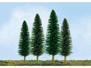 JTT Econo Cedar, 1in to 2in, Z-Scale, (55 per pack)