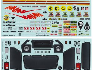 ELEMENT RC ENDURO12 BUSHIDO DECAL SHEET