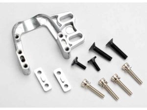 Traxxas Engine mount / engine mount spacers (2 pcs) / 3x15 CS with washers (4 pcs) / 4x18 BCS (2 pcs) / flat-head engine mount screws 3x10 (2 pcs)