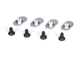Losi Engine Mount Inserts & Screws 19.5/58 (4): 5IVE-T, MINI WRC