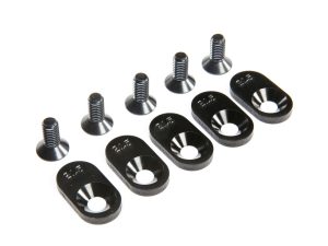Losi EngineMntInsert&Screws, BLK, 21.5T(5): 5ive-T 2.0