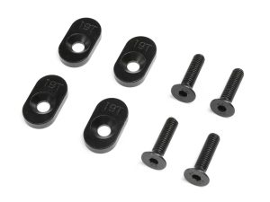 Losi EngineMountInsert & Screws 19T, Black(4): DBXL 2.0