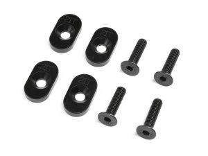 Losi EngineMountInsert & Screws 21T, Black(4): DBXL 2.0
